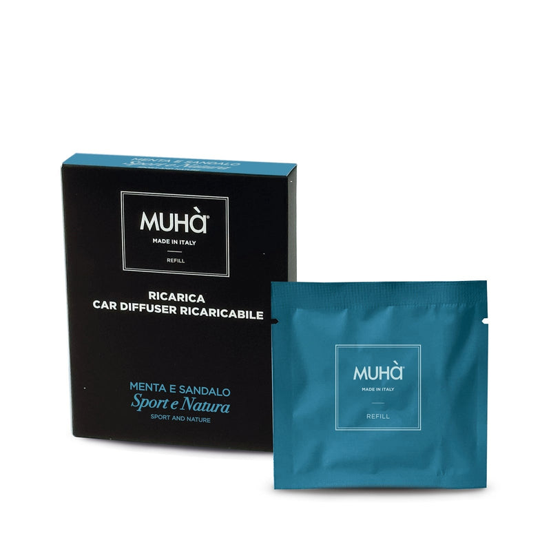 Muhà Refill Auto Menta e Sandalo - Ricarica Profumatore