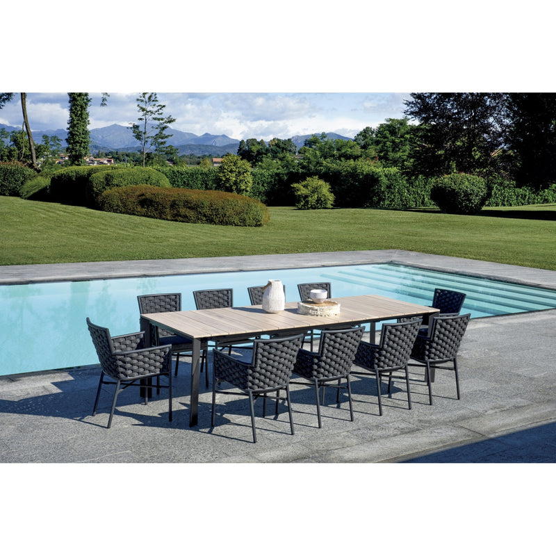Mesa Extensible Moia Greenwood Arenzano Antracita Efecto Madera 211/276 cm