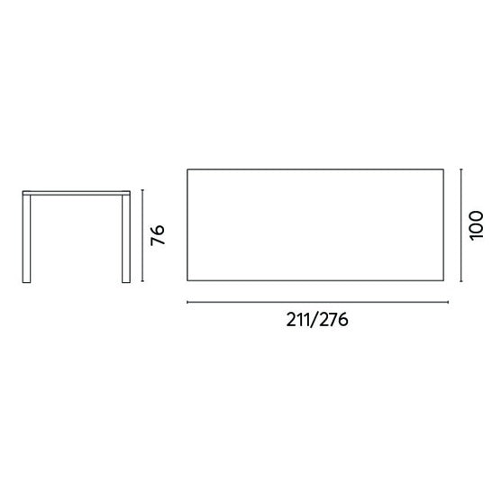 Mesa Extensible Moia Greenwood Arenzano Antracita Efecto Madera 211/276 cm