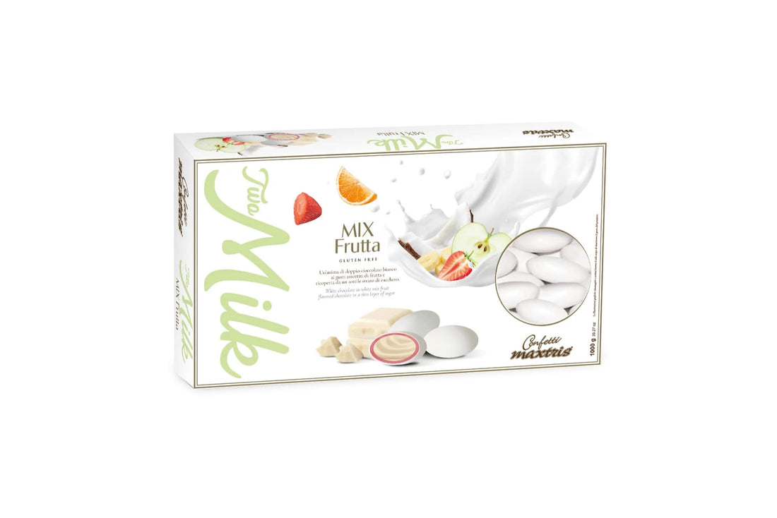 Maxtris Confites Two Milk Mix Frutas Blanco 1 Kg