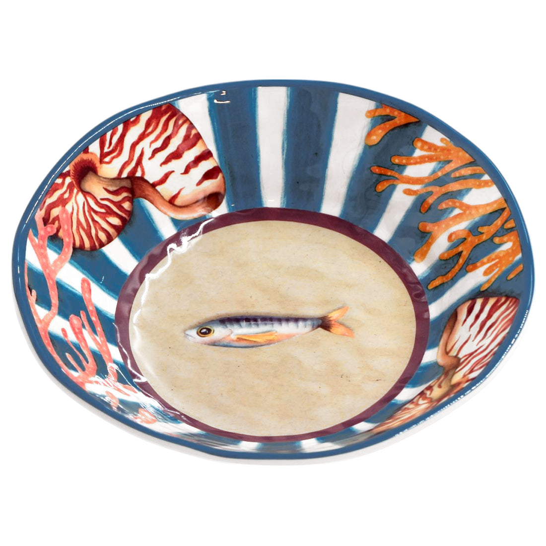 ROSE & TULIPANI Litoral Juego 2 Platos Hondos D 21 Cm Coral Alice Melamina
