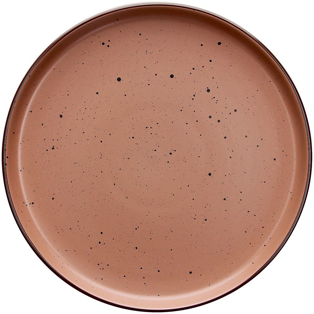 Tognana Urban Bruges Plato Llano en Gres Rojo Tierra Ø27xH2,5 cm – Plato Elegante en Gres para la Mesa