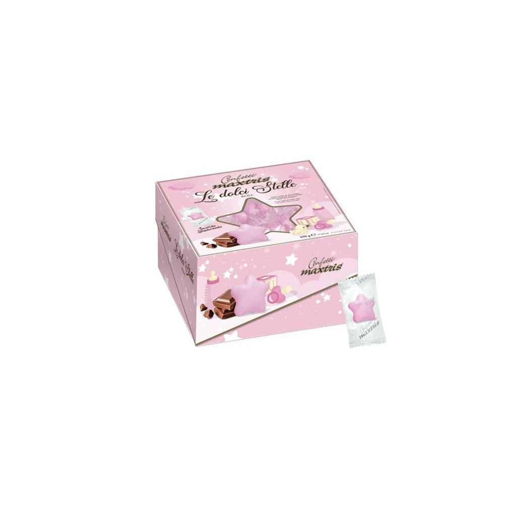 Maxtris Confites Las Dulces Estrellas Rosa 500gr