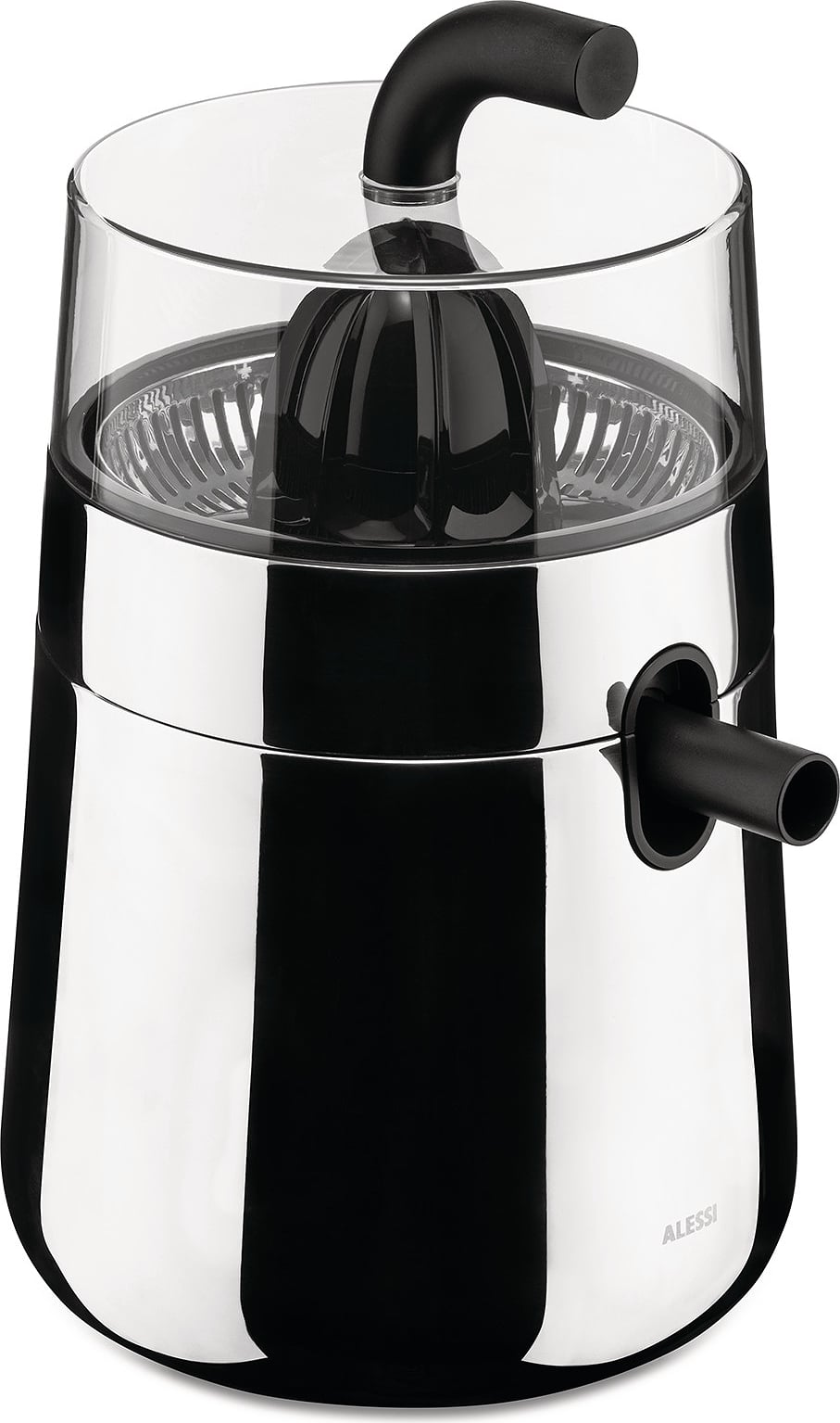 Alessi Toru Exprimidor Eléctrico Negro en Acero Inoxidable y Resina Termoplástica