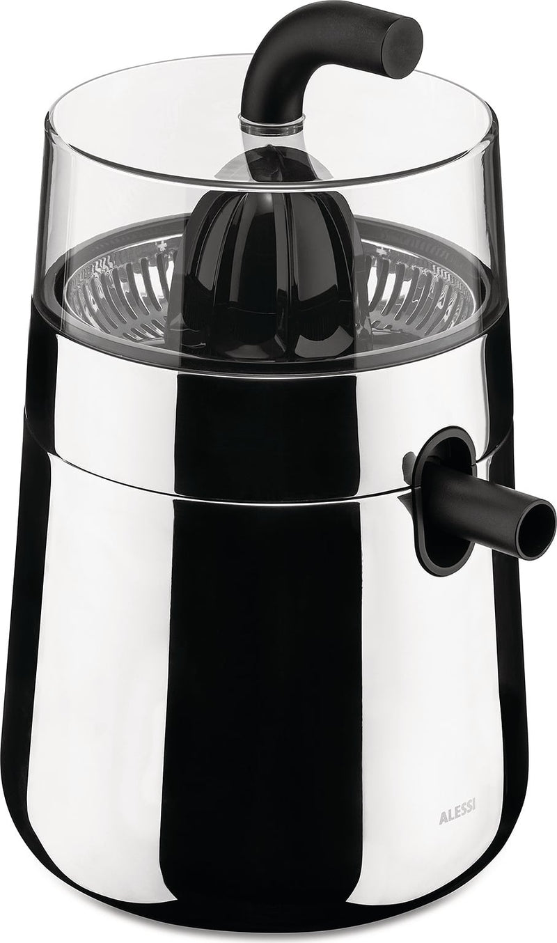 Alessi Toru Exprimidor Eléctrico Negro en Acero Inoxidable y Resina Termoplástica
