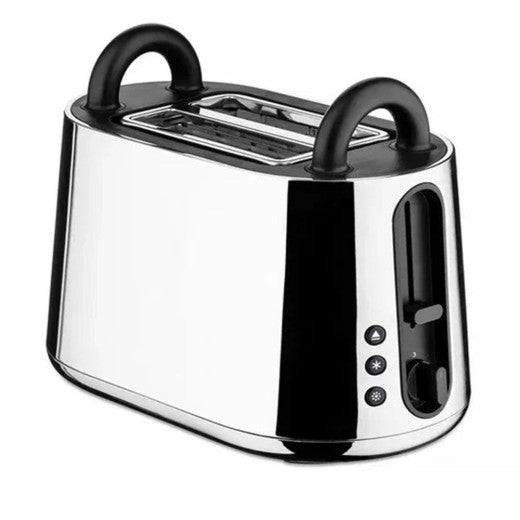 Tostador Alessi Toru Negro en Acero Inoxidable y Resina Termoplástica