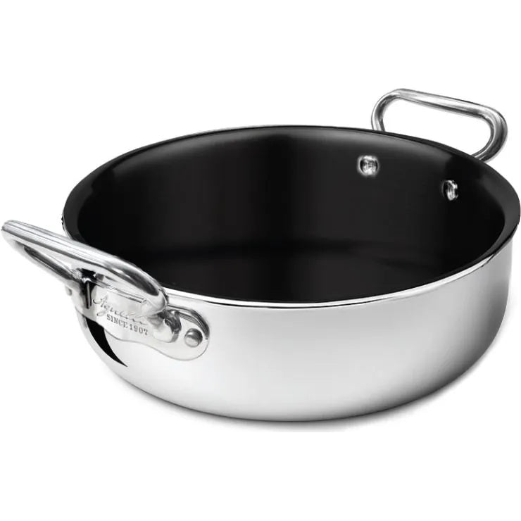 AGNELLI Sartén-Rondò Aluminio-Inox 2ply Antiadherente con 2 Asas D 32 Cm