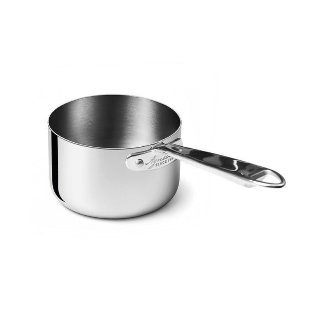 AGNELLI Cacerola Alta Aluinox 3Ply 1 Mango Inox Pulido 20x14 Cm