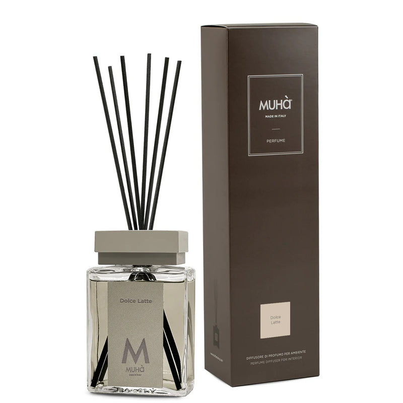 Muhà Luxe Perfume Difusor Ambiente con Bastoncillos Dulce Leche 200 Ml