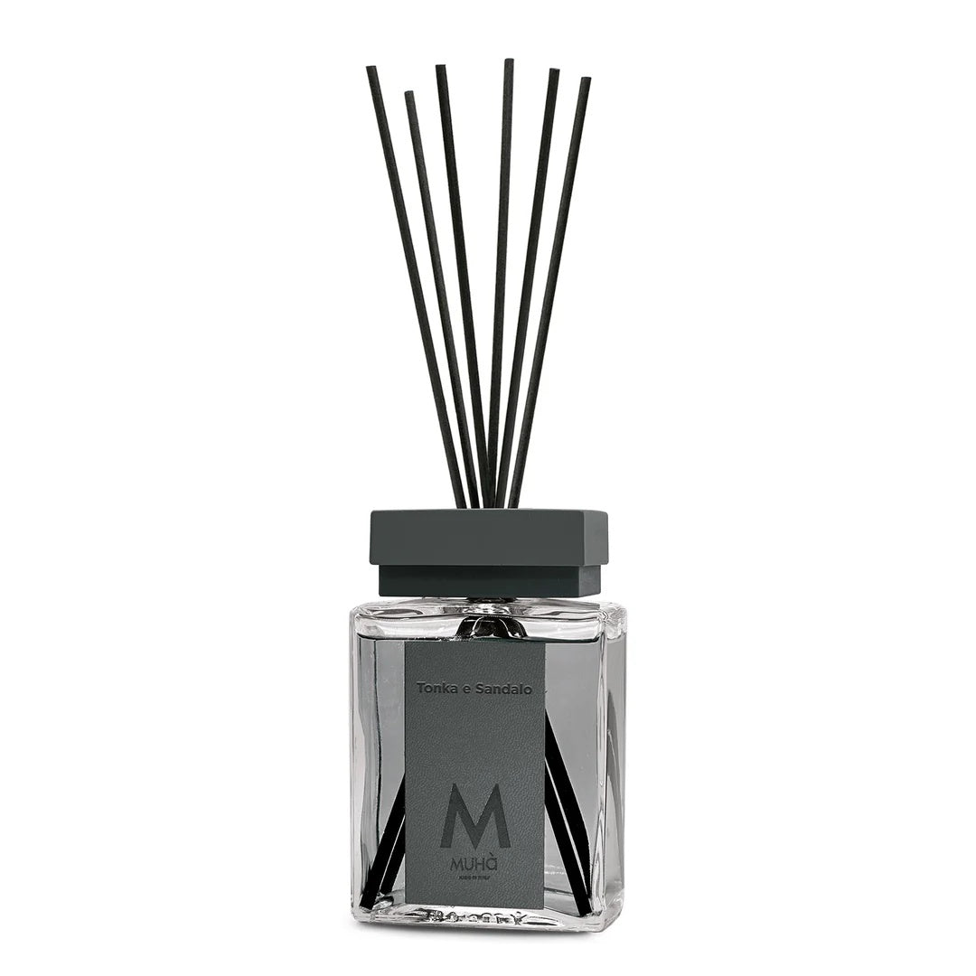 Muhà Luxe Perfume Difusor Ambiente con Palitos Tonka y Sándalo