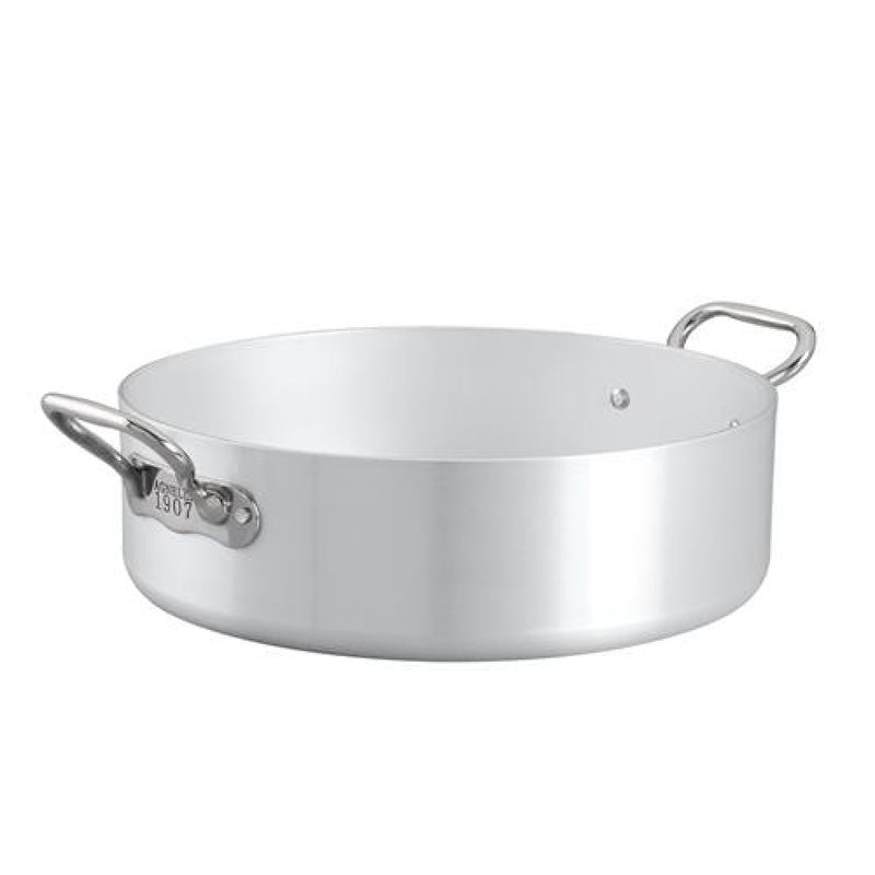AGNELLI Cacerola Baja Aluminio Fondo Inducción 2 Asas D 28 cm