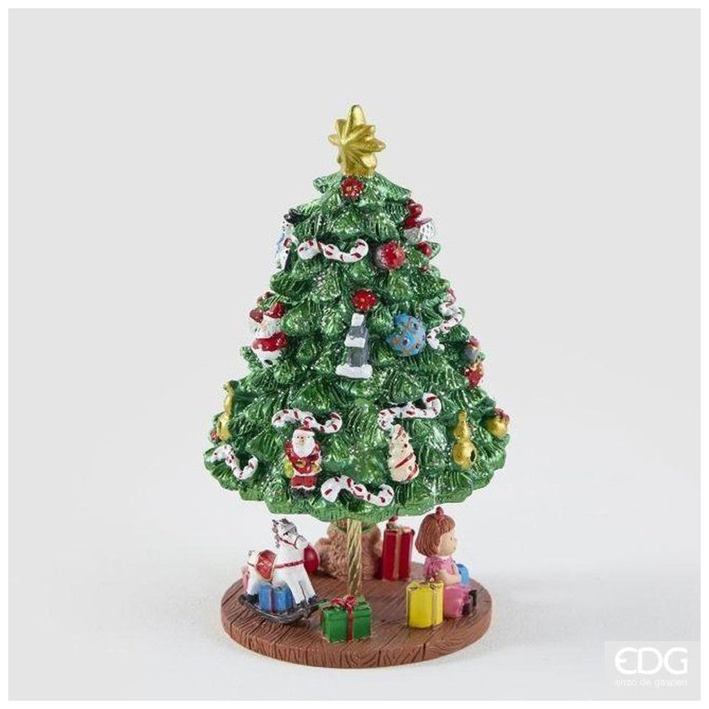 EDG Enzo De Gasperi Carillón Navideño Pino con Regalos H.18 Verde