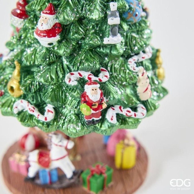 EDG Enzo De Gasperi Carillón Navideño Pino con Regalos H.18 Verde