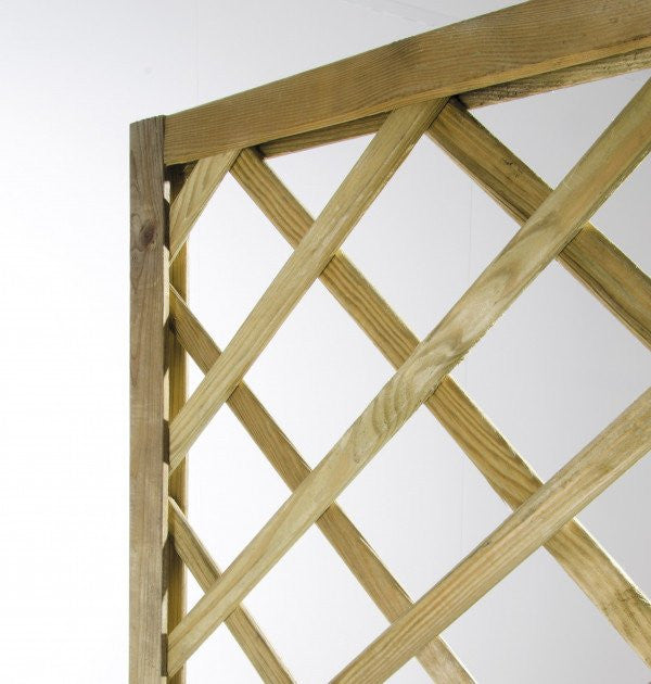 La Jardinera de Madera Garden L'Arcolaio con Enrejado Impregnado 90x30x180cm