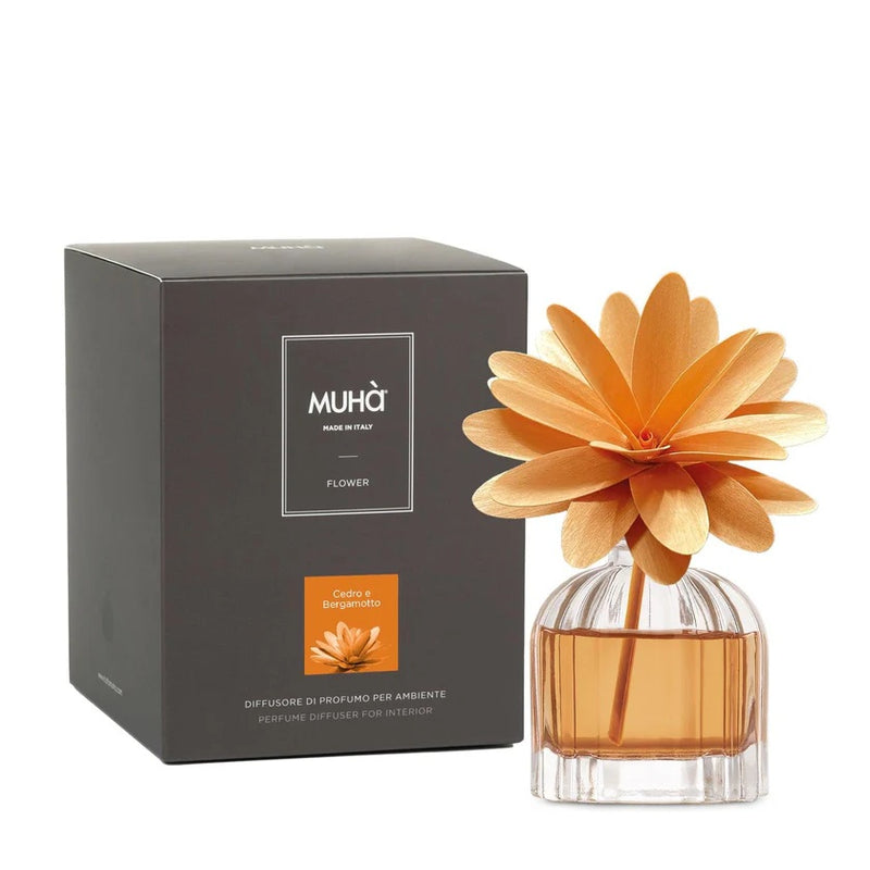 Muhà Flower Difusor Perfumador 60ml Cedro & Bergamota
