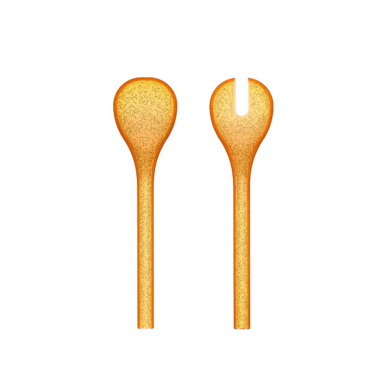 Zani Serafino Cubiertos para Ensalada Salad Server Me Synth Metacrilato Mandarina