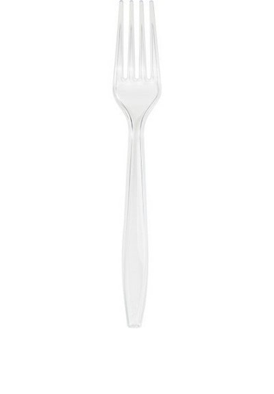 bigiemme bigiemme forchetta plastica h 18 cm trasparente 24 pz ean 10073525109029