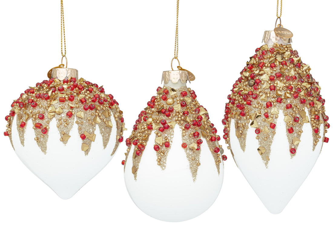 bizzotto bizzotto pendaglio di natale firework ass vetro bianco rosso 1 pz ean 8051836658325