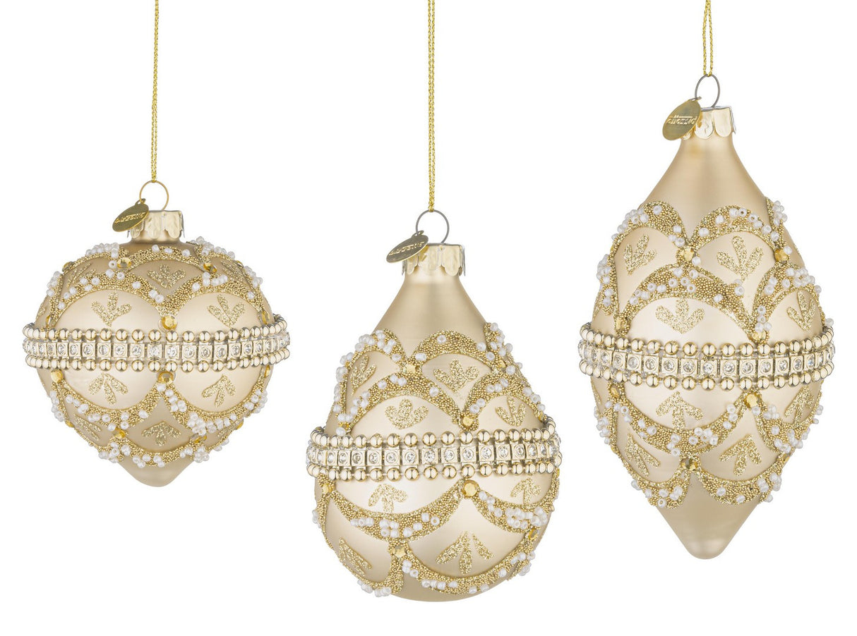 bizzotto bizzotto pendalio di natale beloved vetro champagne ass con brillanti e perle 1 pz ean 8051836743236