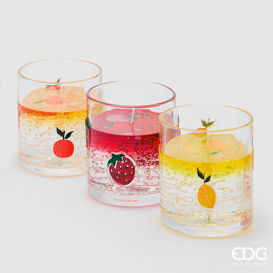 edg enzo de gasperi edg enzo de gasperi candela frutta vetro ass con profumo h 10 cm d 9 cm cinnamon 1 pz ean 8059824621917