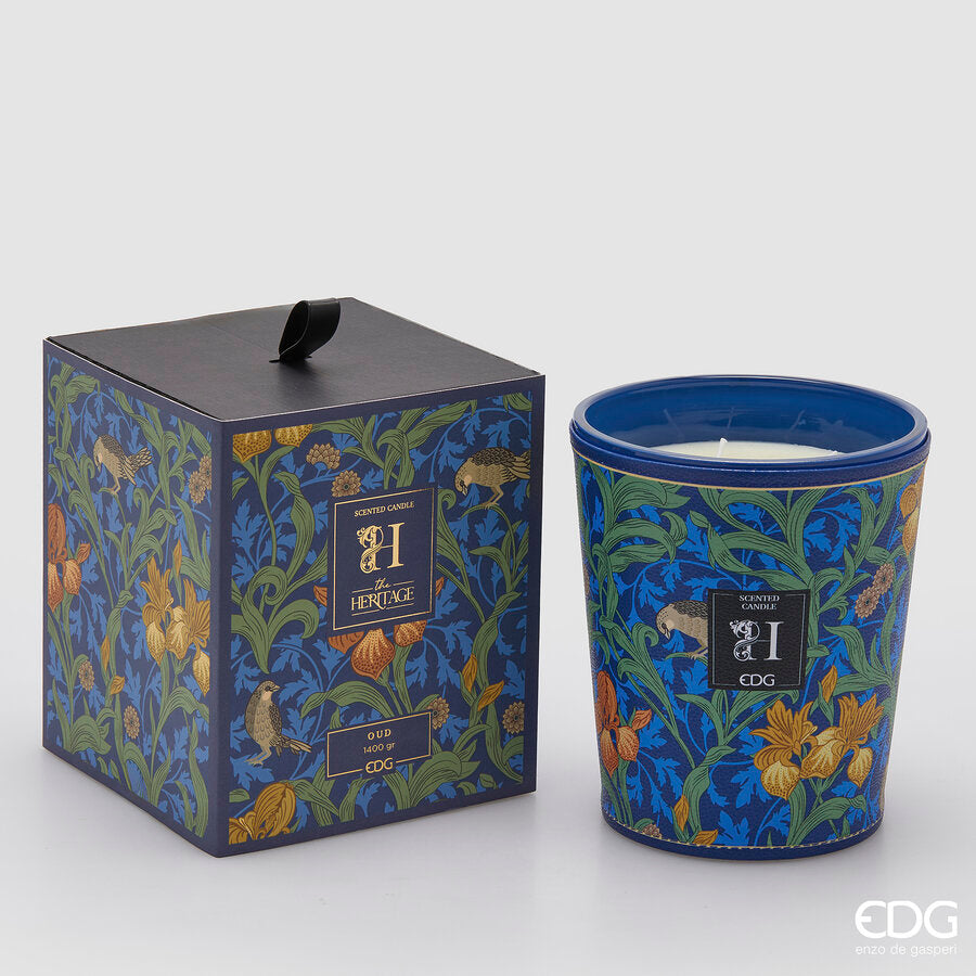 edg enzo de gasperi edg enzo de gasperi candela heritage con profumo h 18 cm oud ean 8059824526137