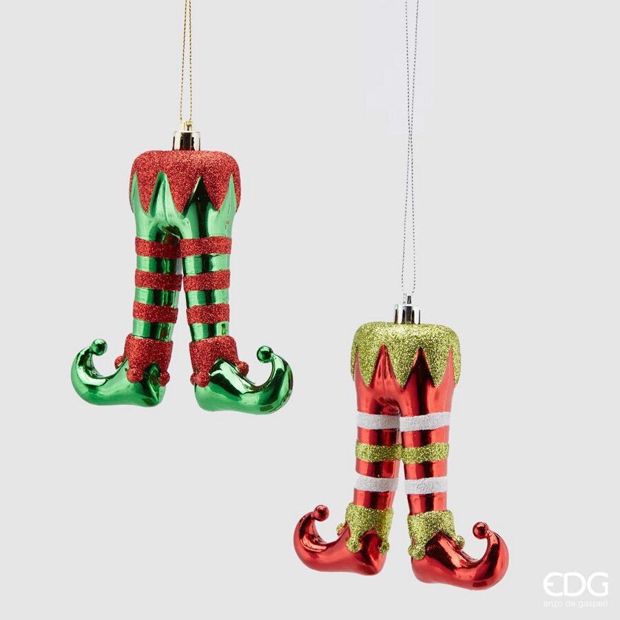 edg enzo de gasperi edg enzo de gasperi decorazione calze elfo di natale ass h 11 cm verde rosso 1 pz ean 8059824293329
