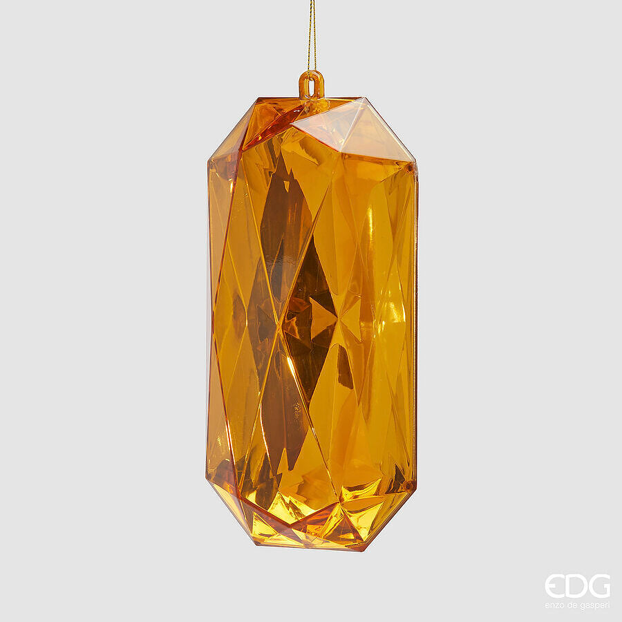 edg enzo de gasperi edg enzo de gasperi decoro diamante rettangolare di natale da appendere h 195 cm l 95 cm l 7 cm pp gold ean 8059824534729
