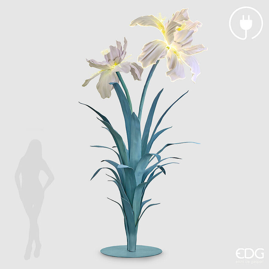 edg enzo de gasperi edg enzo de gasperi decoro iris 2 led 12v 300w h 350 cm l 170 cm bianco ean 8059824641243