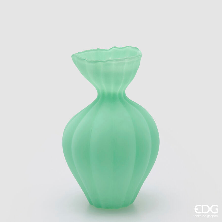 edg enzo de gasperi edg enzo de gasperi vaso flow sinuoso h 305 cm d 195 cm waterproof vetro satinato verde ean 8059824630636