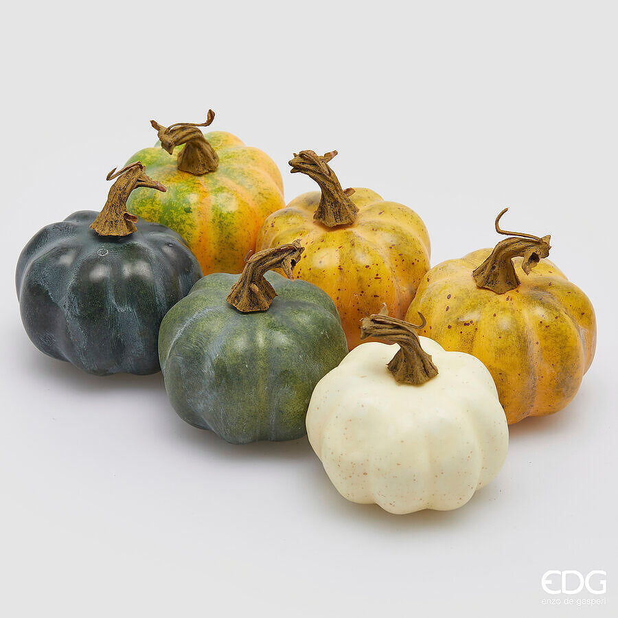 edg enzo de gasperi edg enzo de gasperi zucca rotonda cf 6 pz ass h 8 cm d 8 cm giallo verde ean 8059824573230