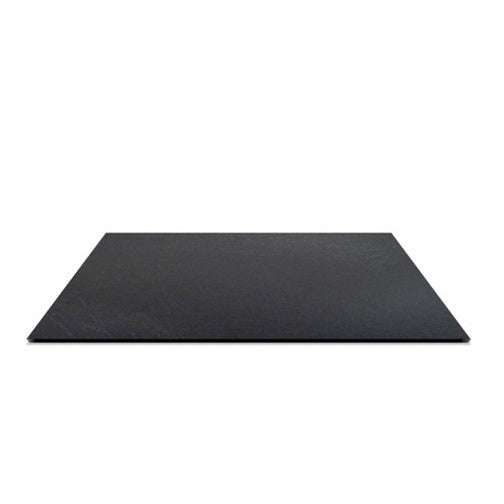 Piano tavolo HPL 70×70 cm sp. 10 mm finitura Ardesia Climb effetto pietra nera, antigraffio. Made in Italy per bar e ristoranti