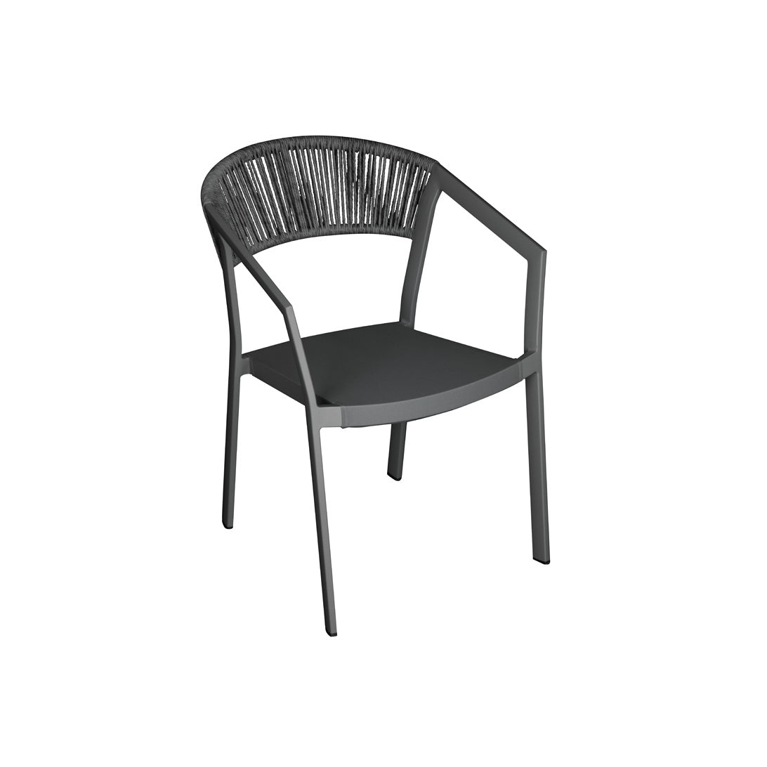 moia greenwood moia greenwood sedia poltrona cagliari in alluminio antracite poltrona outdoor con wicker antracite e textilene grigio chiaro ean 8013054835292