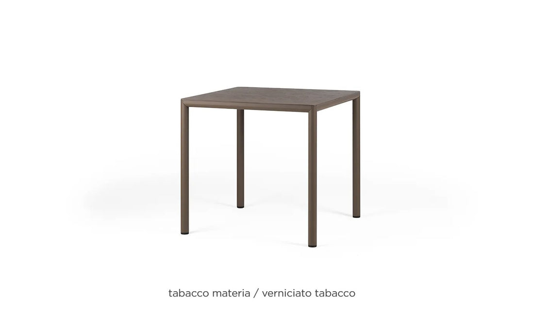 nardi nardi piave 90 tavolo quadrato verniciato tabacco lamin materia tabacco ean 8010352554863