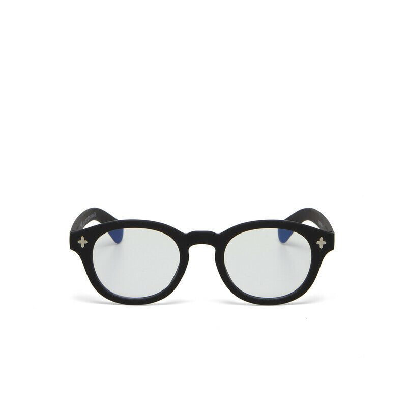 okkia okkia occhiale da lettura mod nashville premontato soft touch spring anti luce blu nero diottrie 2 50 ean 8056211374968