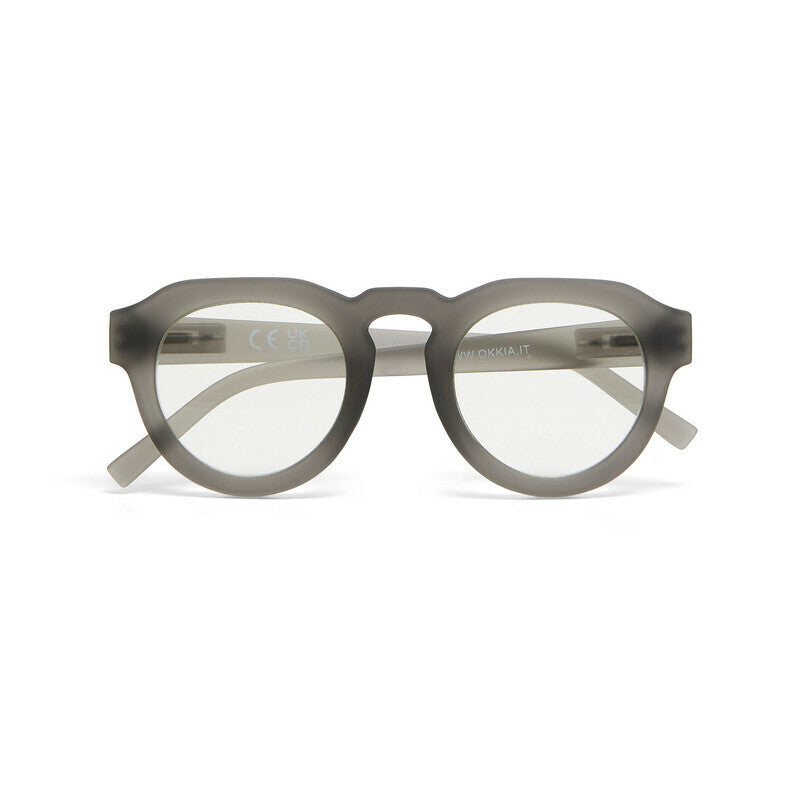 okkia okkia occhiale da lettura mod zeno premontato soft touch translucent smoke diottrie 2 50 ean 8056211375460