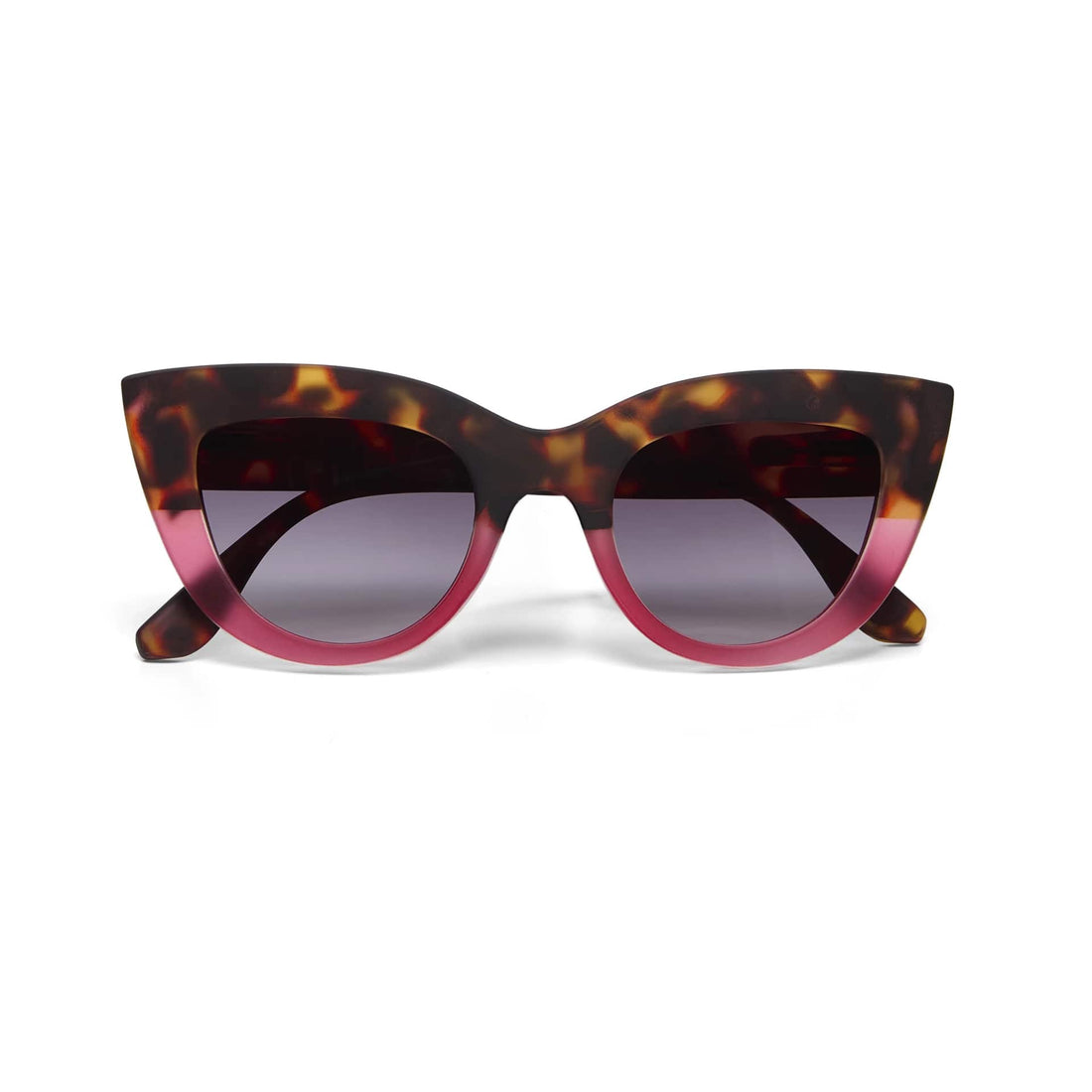 okkia okkia occhiale da sole premontato gatto big frame mod claudia havana pink ean 8056211371455