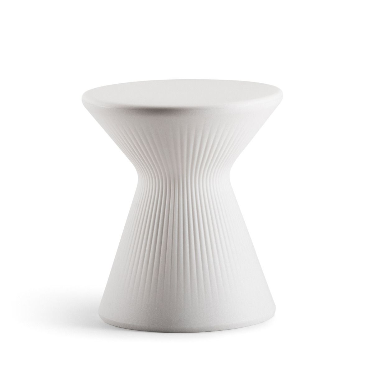 plust plust sgabello fade basso indoor outdoor bianco light