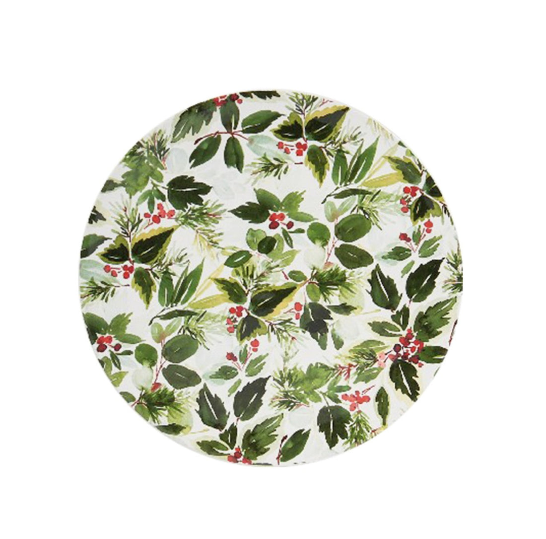 preziosa luxury home preziosa luxury home piatto tondo natale in ceramica d 266 cm h 15 cm multicolor ean 8050264117596