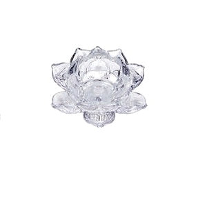 regalo italiano regalo italiano portacandela t light in vetro a forma di rosa d 10 cm h 45 cm ideale bomboniera ed eventi ean 8057586201576