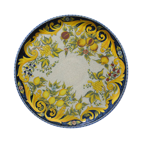 saturnia saturnia collezione tuscany piatto pizza d 33 cm h 18 cm porcellana napoli decorata ean 8003342032410