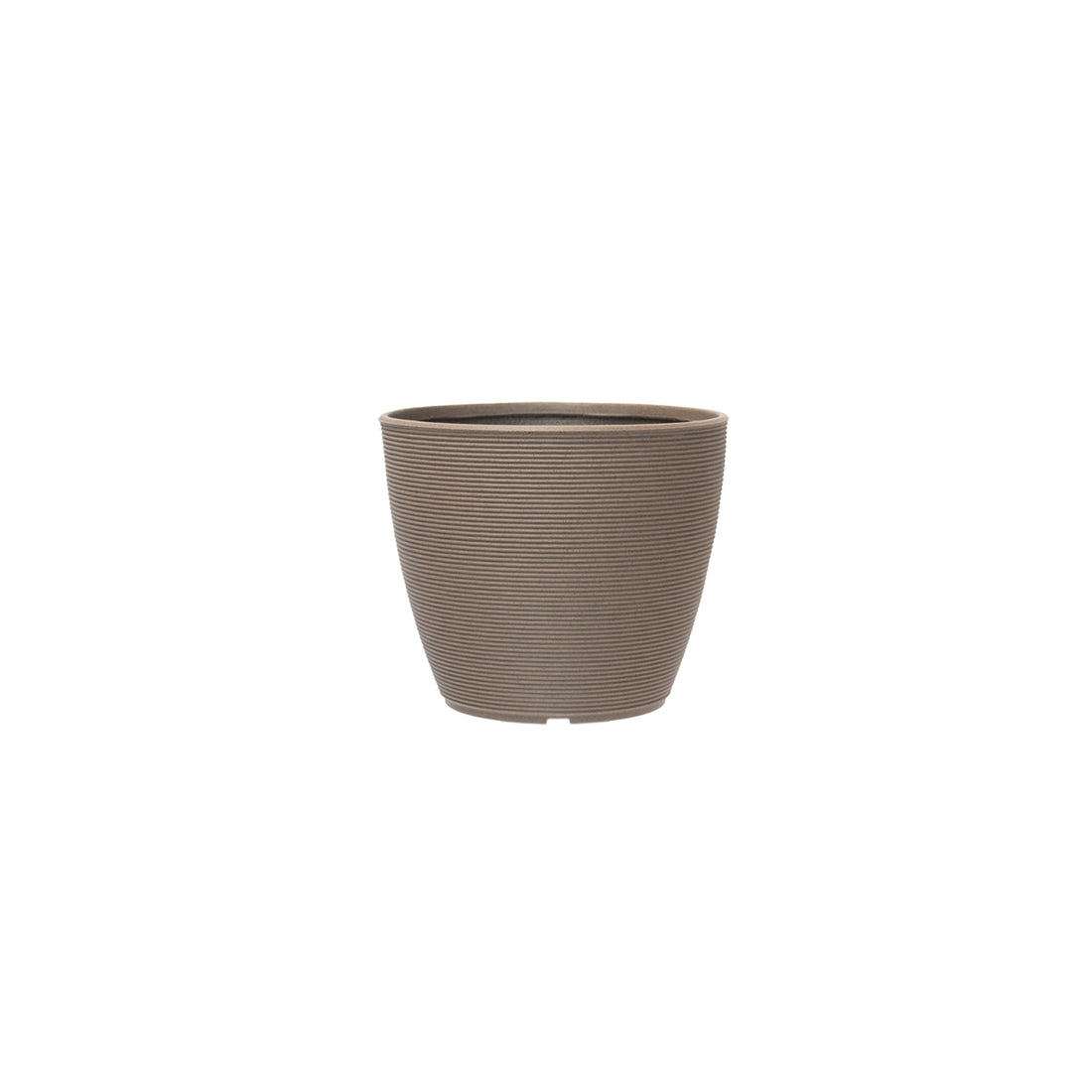 Fioriera da esterno 38×38×H32 cm Sand sabbia, texture Dot, plastica riciclata 100%. Resistente da −30° a +60°C ean 8051560187153
