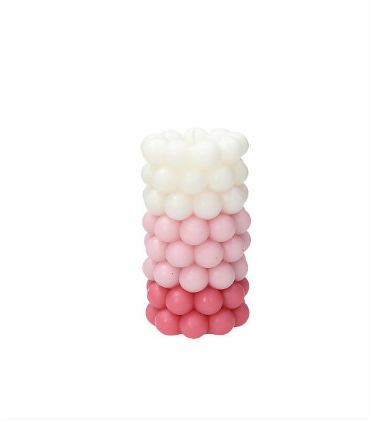 tognana tognana candela cilindro lux bubble h 15 cm rosa ean 8056444412178
