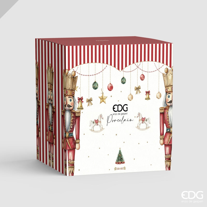 edg enzo de gasperi edg enzo de gasperi servizio piatti natale xmas 24 pz in ceramica rosso verde piano fondo dessert e ciotole ean 8059824668127