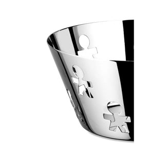 alessi alessi cestino traforato girotondo in acciaio d 205 cm cestino design moderno per tavola ean 8003299921737