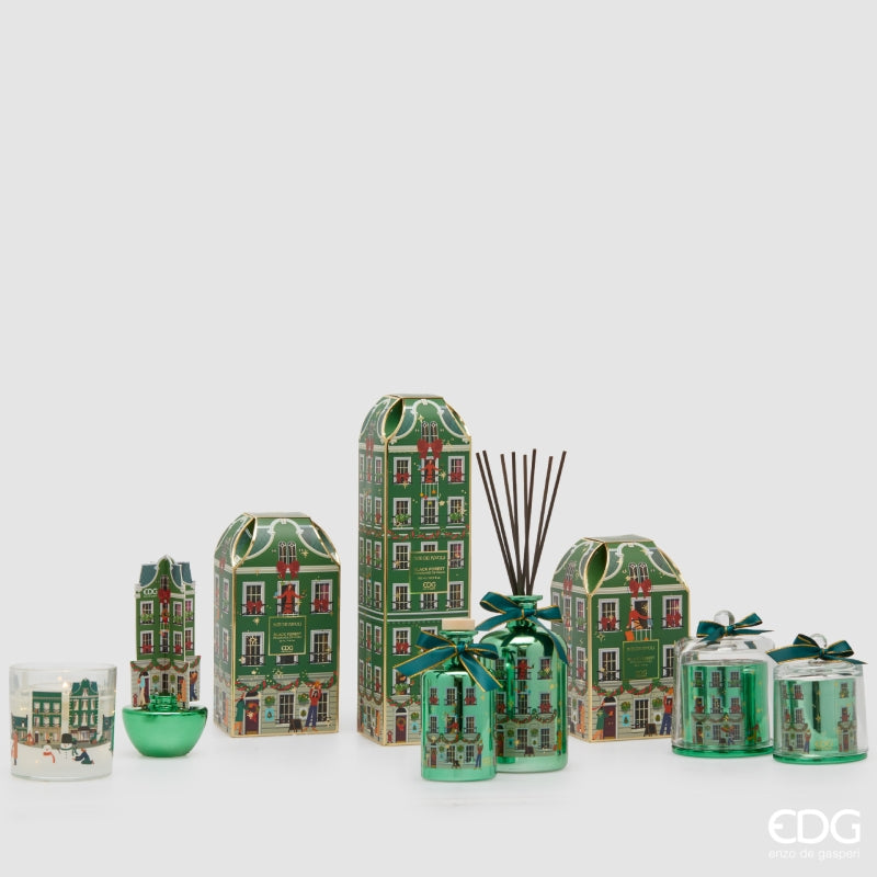 edg enzo de gasperi edg enzo de gasperi candela di natale rue de rivoli h 12 cm black forest vert ean 8059824556646