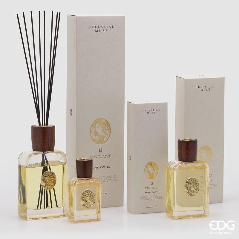 edg enzo de gasperi edg enzo de gasperi profumatore ambiente bottiglia diva 330 ml neroli vaniglia diffusore fragranza design elegante ean 8059824655912