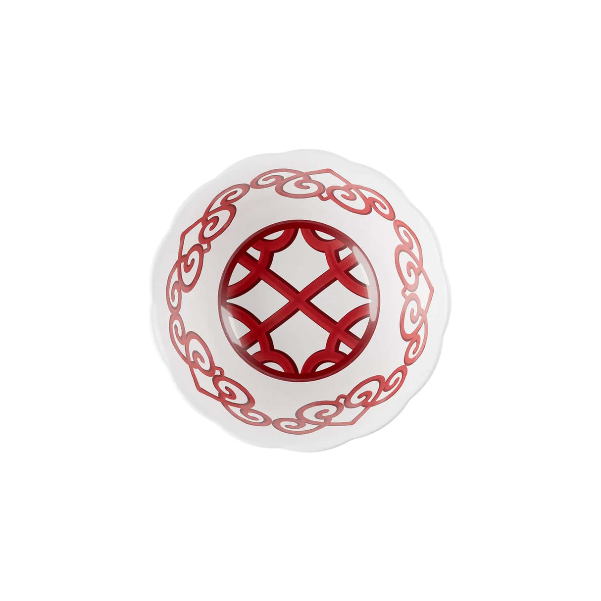 guzzini guzzini contenitore natalizio harmonia melamina d 2250 cm h 10 cm table decor bianco rosso ean 8008392412663