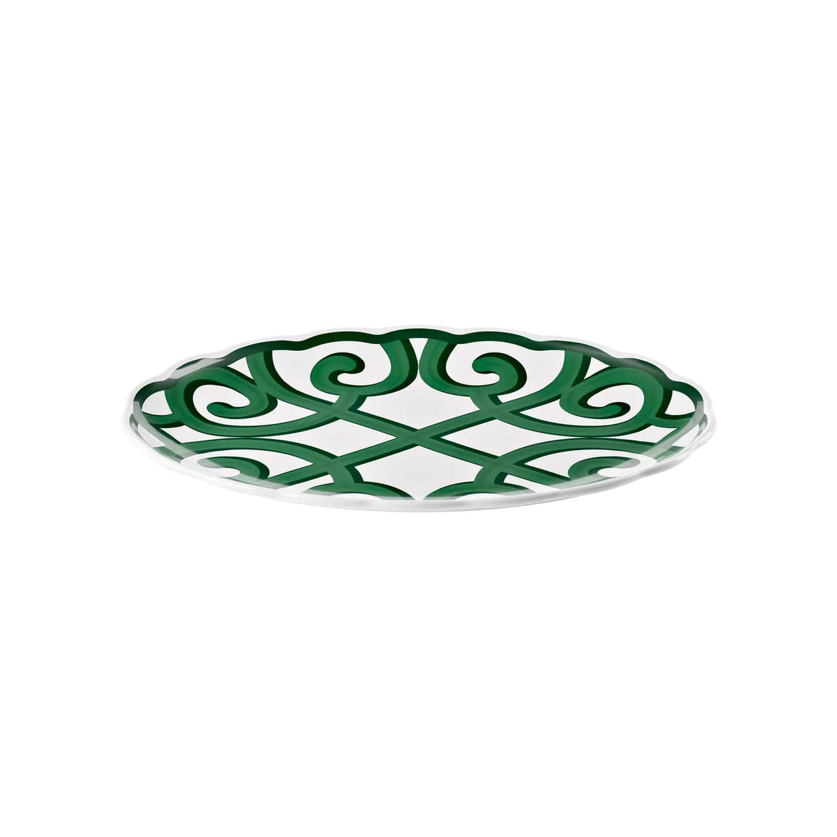 guzzini guzzini vassoio ovale grande natalizio harmonia melamina 515 x 38 cm table decor bianco verde ean 8008392412533