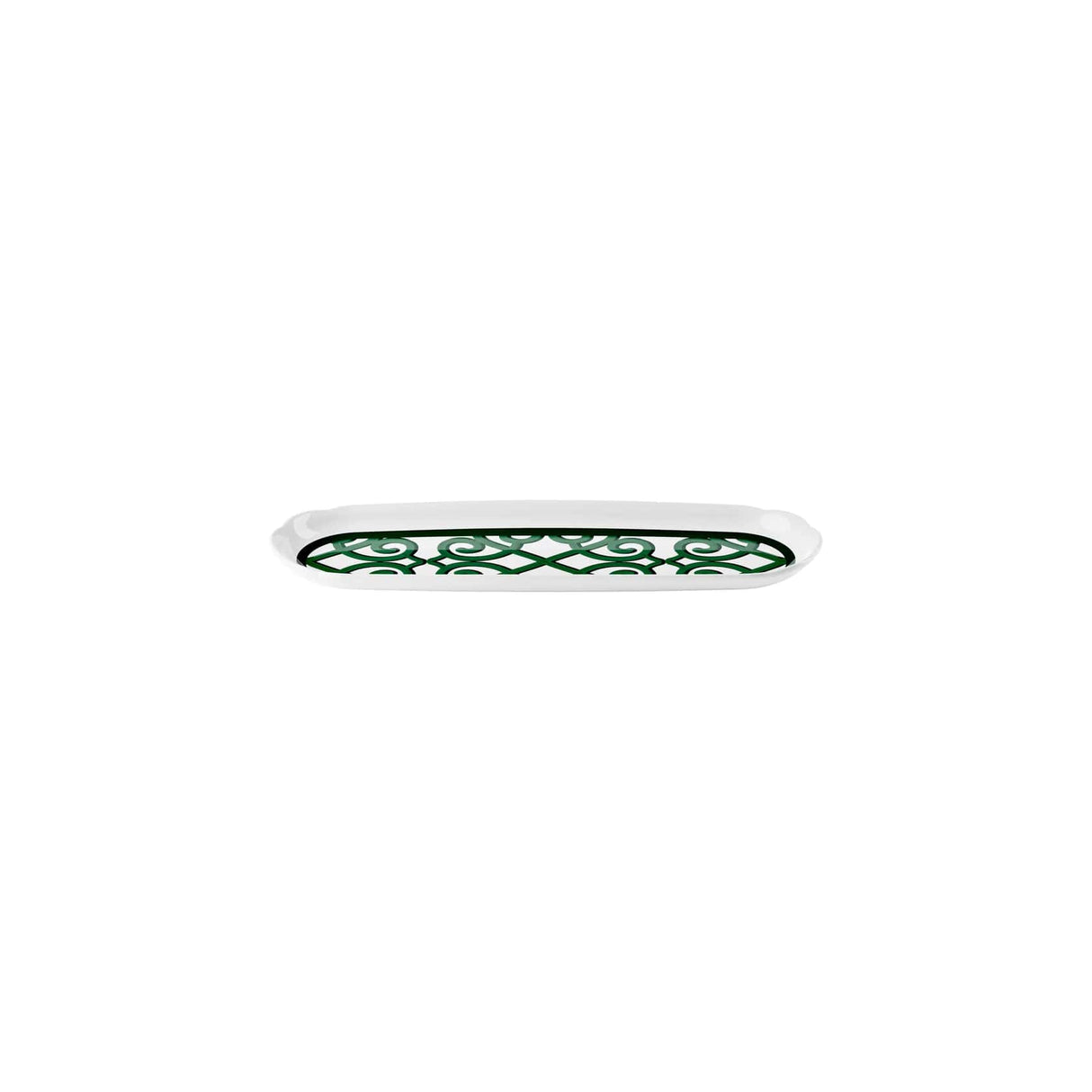 guzzini guzzini vassoio rettangolare piccolo natalizio harmonia melamina 362 x 12 cm table decor bianco verde ean 8008392412595