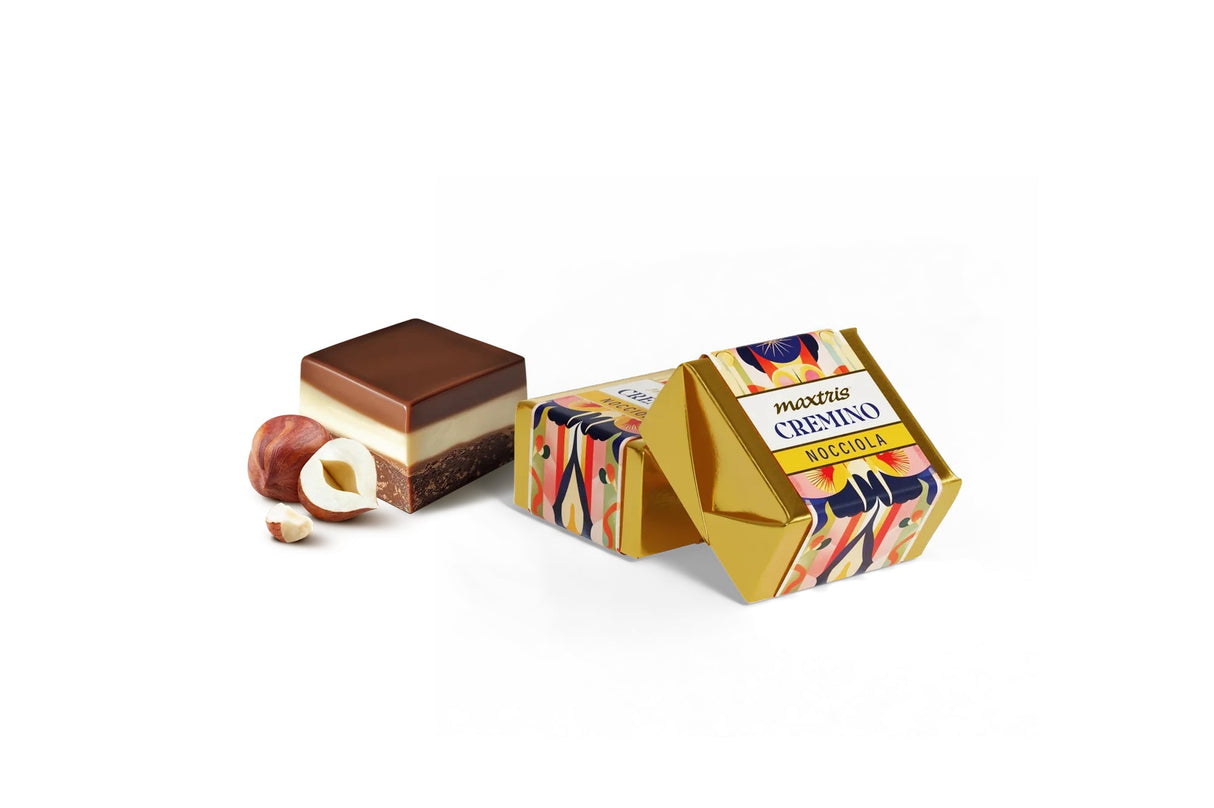 maxtris maxtris scatola cremino nocciola di natale 60 gr ean 8022470877403